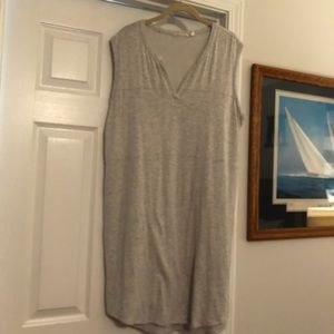 Athleta Gray Casual Tunic Tank Dress